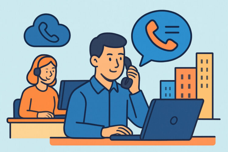 Contact center -järjestelmä puhelinvaihteen jatkeena